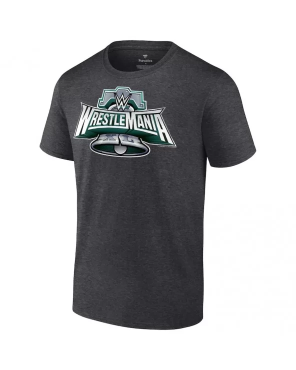 Men's Fanatics Branded Charcoal WrestleMania 40 Logo T-Shirt $9.60 T-Shirts