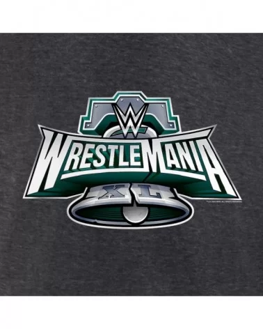 Men's Fanatics Branded Charcoal WrestleMania 40 Logo T-Shirt $9.60 T-Shirts