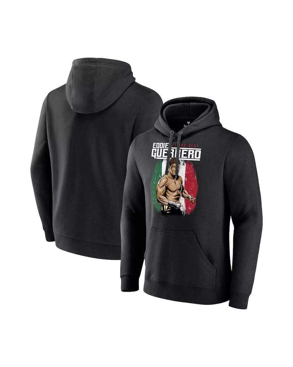 Men's Black Eddie Guerrero Latino Heat Portrait Pullover Hoodie $16.00 Apparel