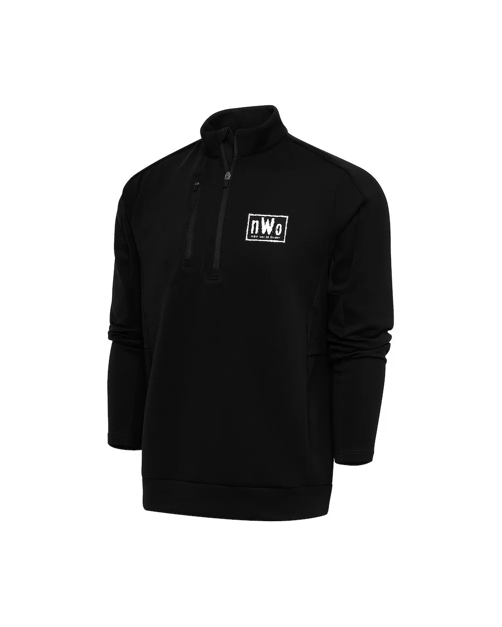 Men's Antigua Black nWo Generation Quarter-Zip Pullover Top $22.08 Apparel