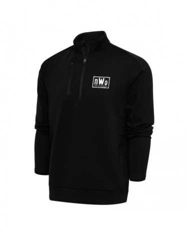 Men's Antigua Black nWo Generation Quarter-Zip Pullover Top $22.08 Apparel