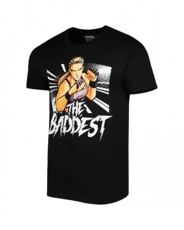 Men's Black Ronda Rousey The Baddest Illustrated T-Shirt $8.16 T-Shirts