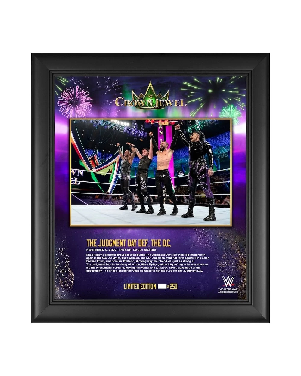 Judgment Day Framed 15" x 17" 2022 Crown Jewel Collage - Limited Edition of 250 $16.80 Collectibles