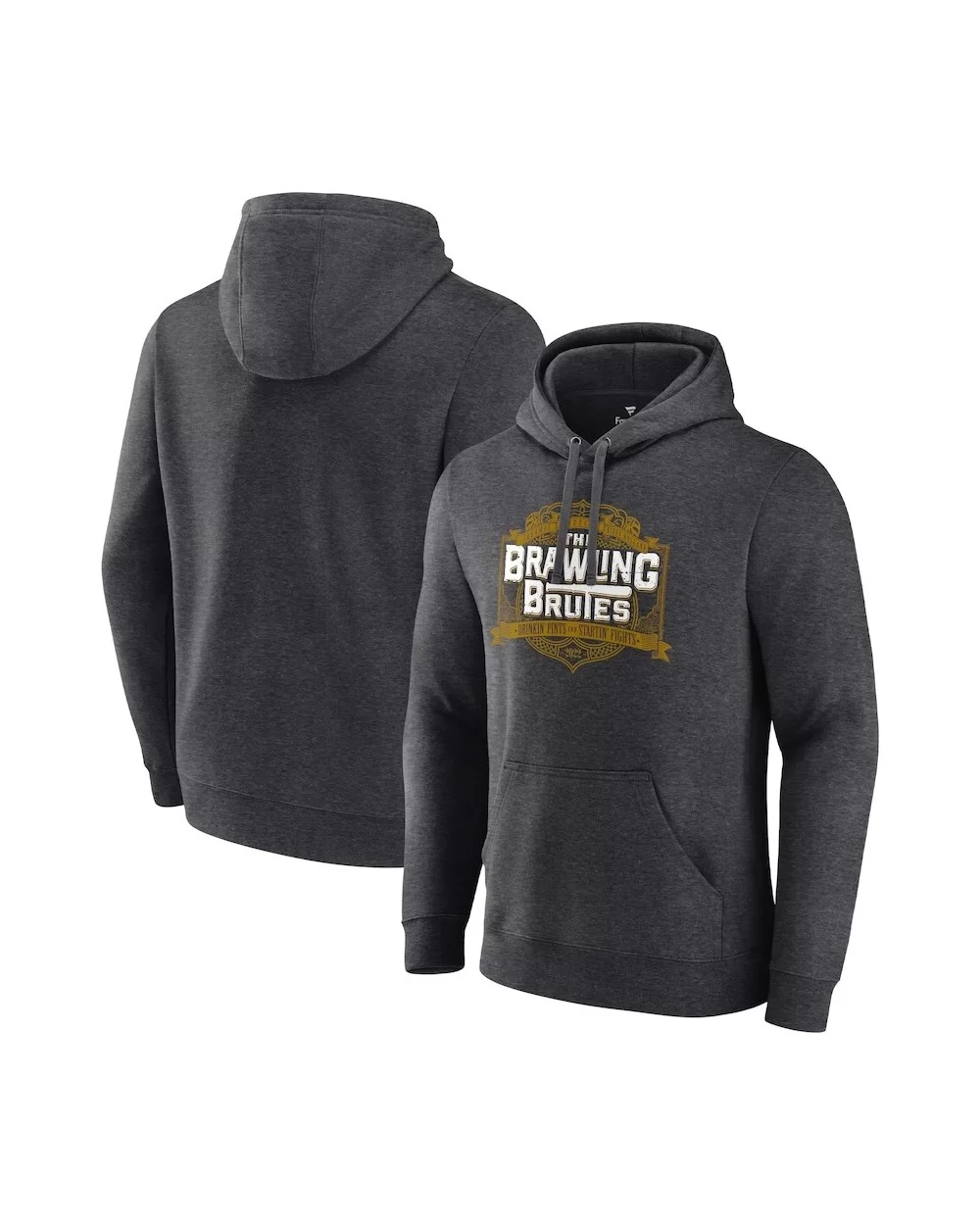 Men's Fanatics Branded Charcoal The Brawling Brutes Drinkin' Pints & Startin' Fights Pullover Hoodie $9.00 Apparel