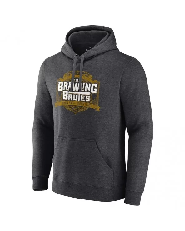 Men's Fanatics Branded Charcoal The Brawling Brutes Drinkin' Pints & Startin' Fights Pullover Hoodie $9.00 Apparel