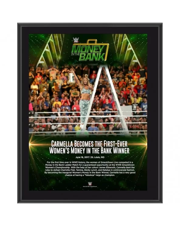 Carmella 10.5" x 13" 2017 Money In The Bank Sublimated Plaque $12.00 Collectibles