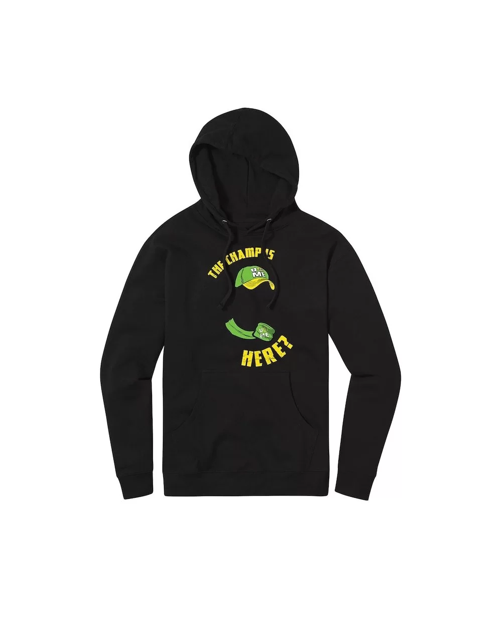 Men's Black John Cena The Champ Is Here? Pullover Hoodie $8.51 Apparel