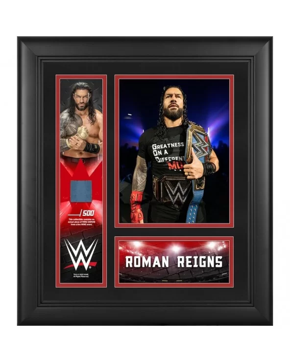 Roman Reigns Framed 15" x 17" Collage with a Piece of Match-Used Canvas - Limited Edition of 500 $16.80 Collectibles