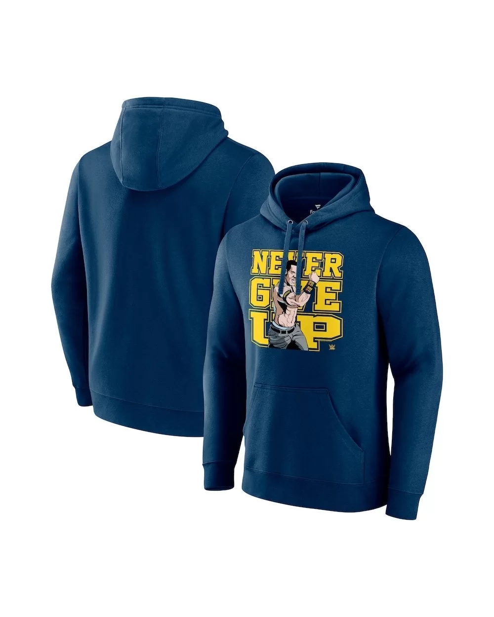 Men's Fanatics Branded Navy John Cena Never Give Up Pullover Hoodie $19.20 Apparel