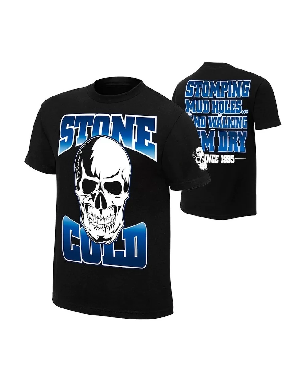 Men's Black "Stone Cold" Steve Austin Stomping Mudholes T-Shirt $8.64 T-Shirts