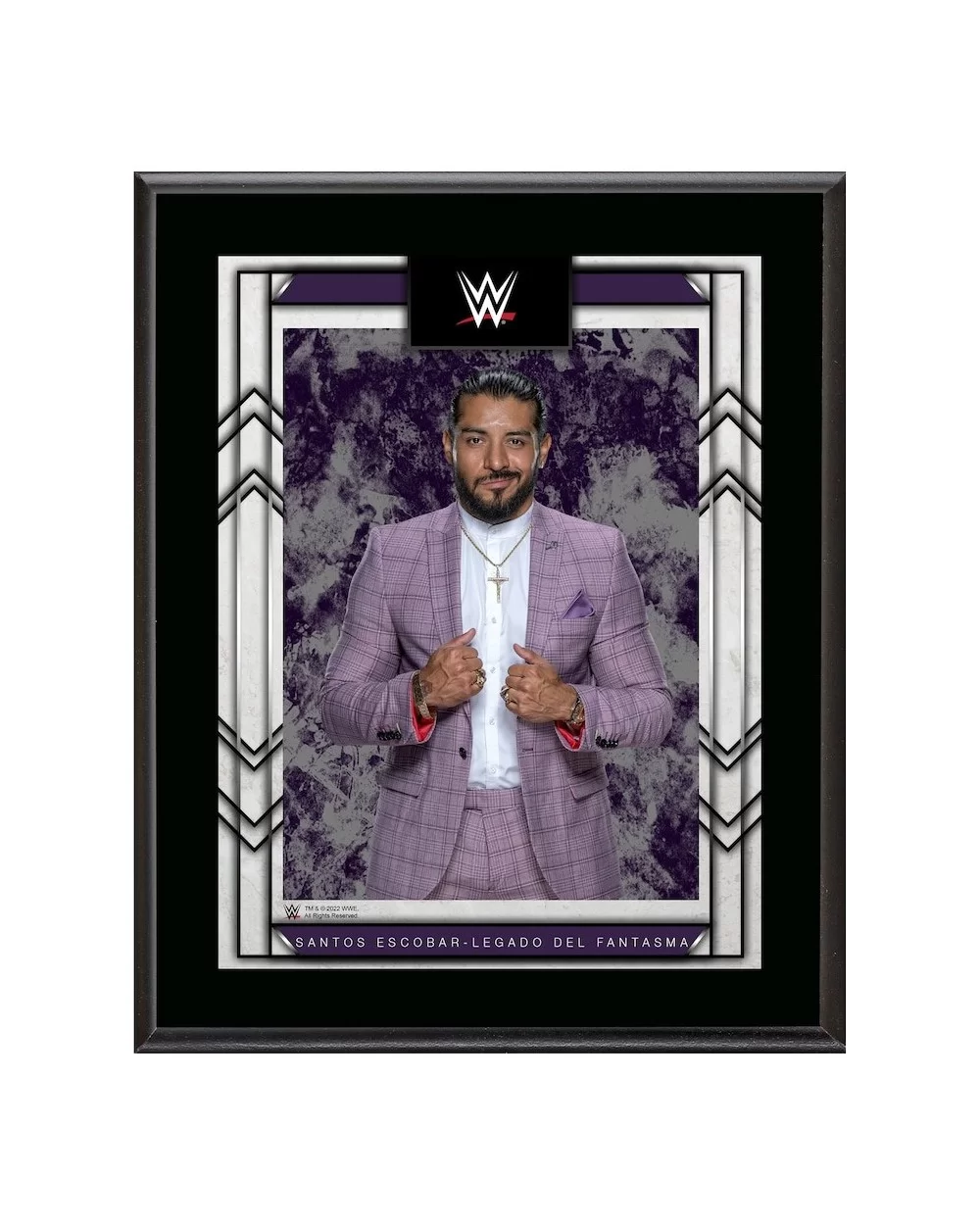 Santos Escobar WWE Framed 10.5" x 13" Sublimated Plaque $11.28 Collectibles