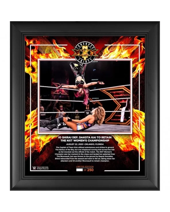 Io Shirai WWE Framed 15" x 17" NXT TakeOver: XXX Collage - Limited Edition of 250 $17.36 Home & Office