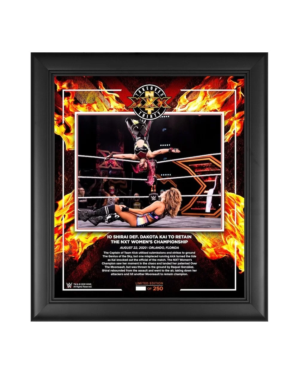 Io Shirai WWE Framed 15" x 17" NXT TakeOver: XXX Collage - Limited Edition of 250 $17.36 Home & Office