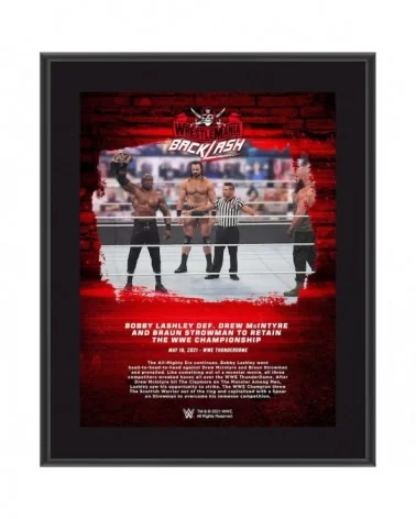 Bobby Lashley WWE Framed 10.5" x 13" 2021 WrestleMania Backlash Sublimated Collage $9.12 Collectibles