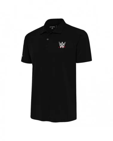 Men's Antigua Black WWE Tribute Polo $14.52 Apparel