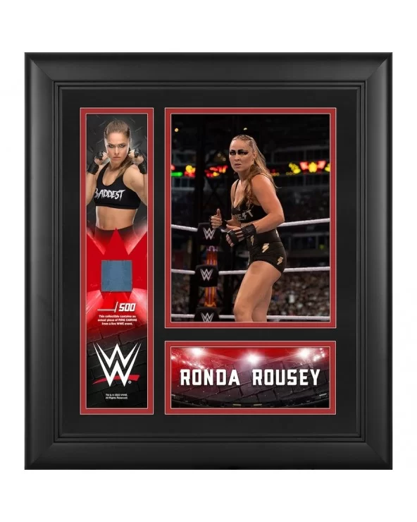 Ronda Rousey Framed 15" x 17" Collage with a Piece of Match-Used Canvas - Limited Edition of 500 $17.92 Home & Office