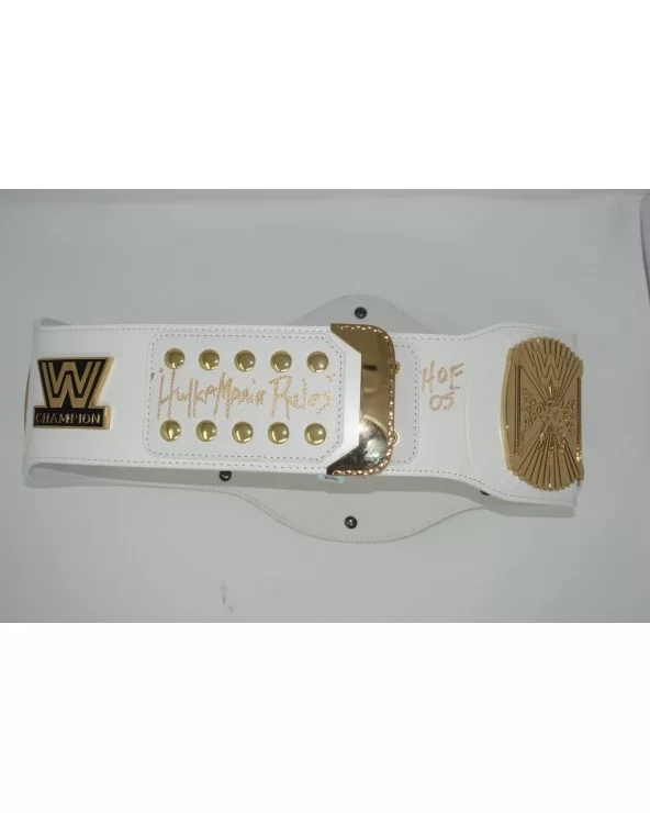 Signed WWE White Winged Eagle Replica Belt w free signed 8x10 $184.00 Belts