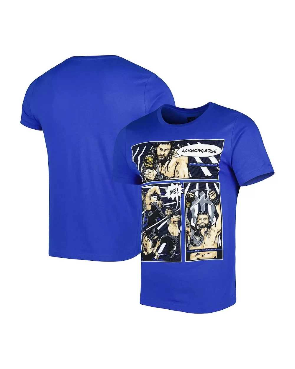 Men's Light Blue Roman Reigns Comic Graphic T-Shirt $9.60 T-Shirts