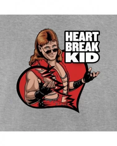 Men's Fanatics Branded Heather Gray Shawn Michaels Heart Break Kid Illustrated T-Shirt $7.68 T-Shirts