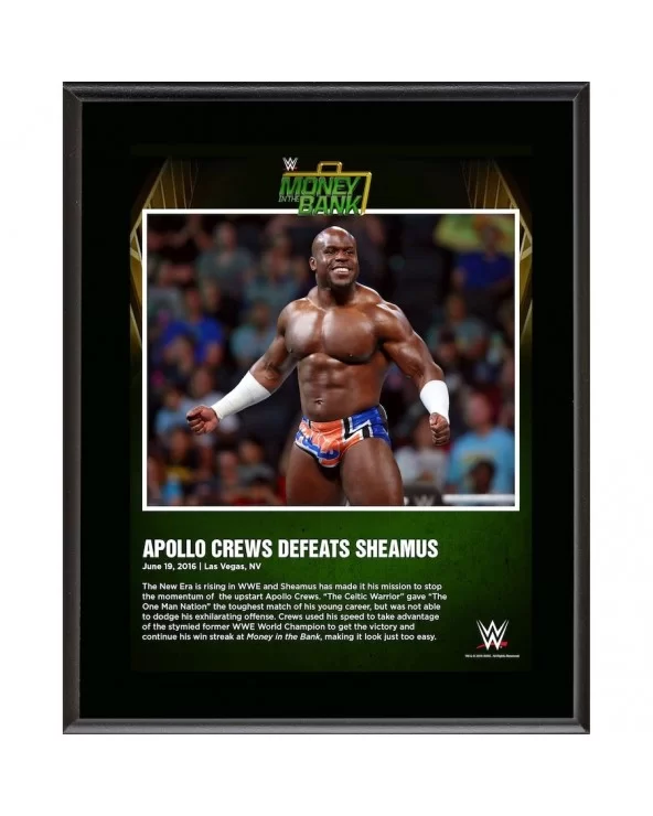 Apollo Crews Framed 10.5" x 13" 2016 Money In The Bank Sublimated Plaque $11.52 Collectibles