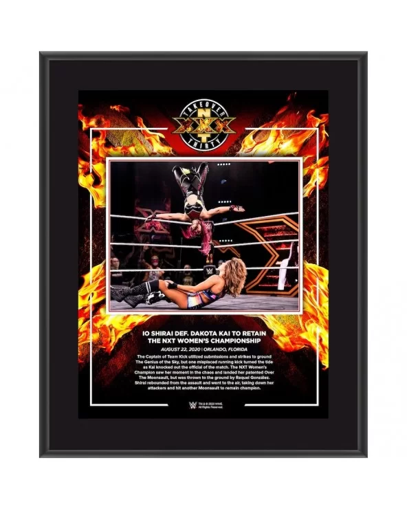 Io Shirai WWE Framed 10.5" x 13" NXT TakeOver: XXX Sublimated Collage $10.32 Home & Office
