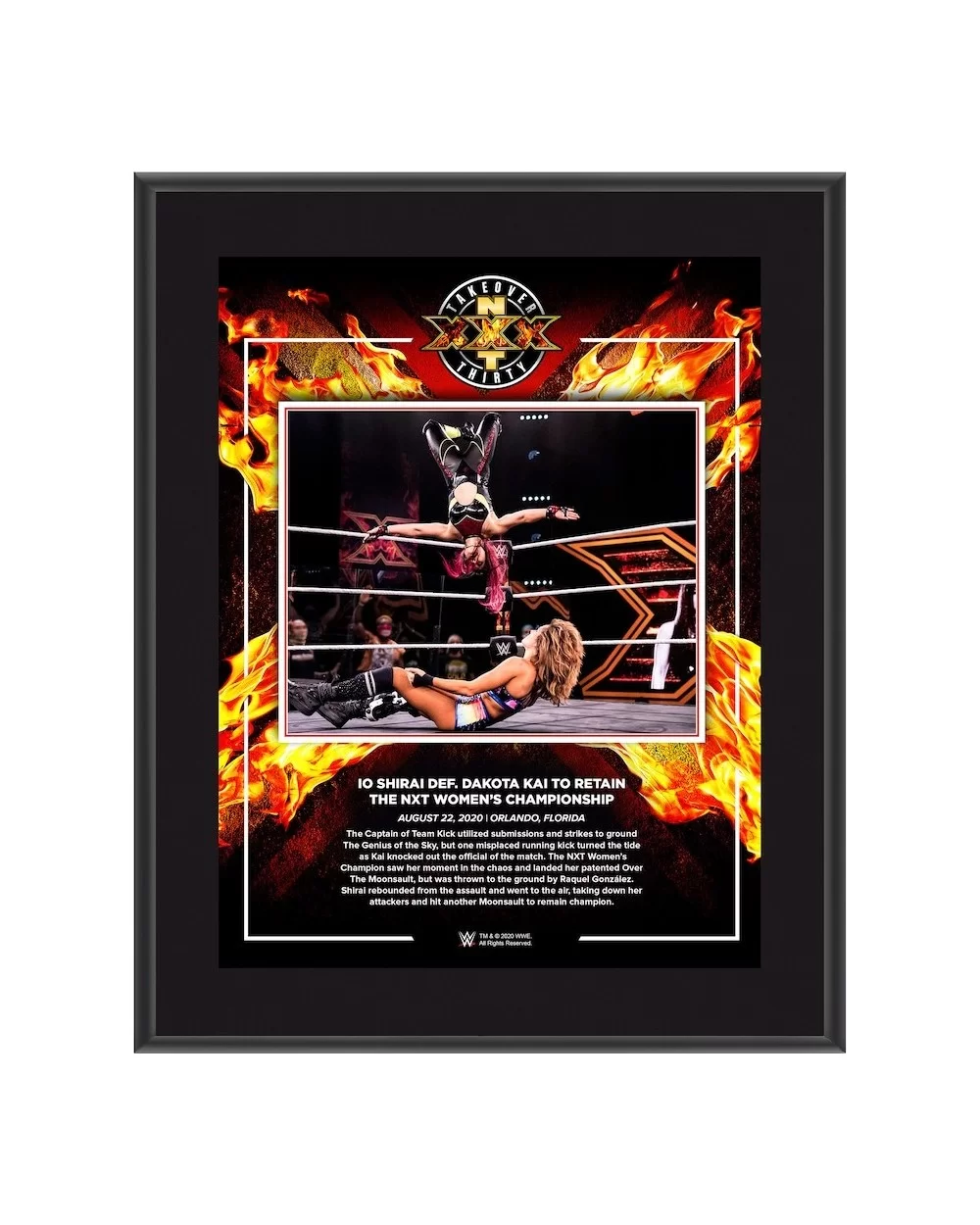 Io Shirai WWE Framed 10.5" x 13" NXT TakeOver: XXX Sublimated Collage $10.32 Home & Office