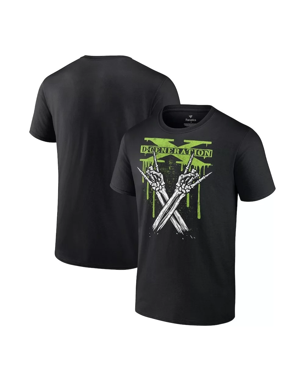 Men's Black D-Generation X Skeleton X T-Shirt $8.40 T-Shirts