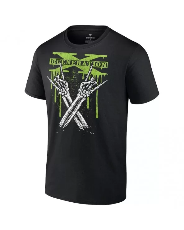 Men's Black D-Generation X Skeleton X T-Shirt $8.40 T-Shirts