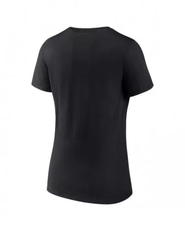 Women's Black Kevin Owens Prizefighter V-Neck T-Shirt $14.00 T-Shirts