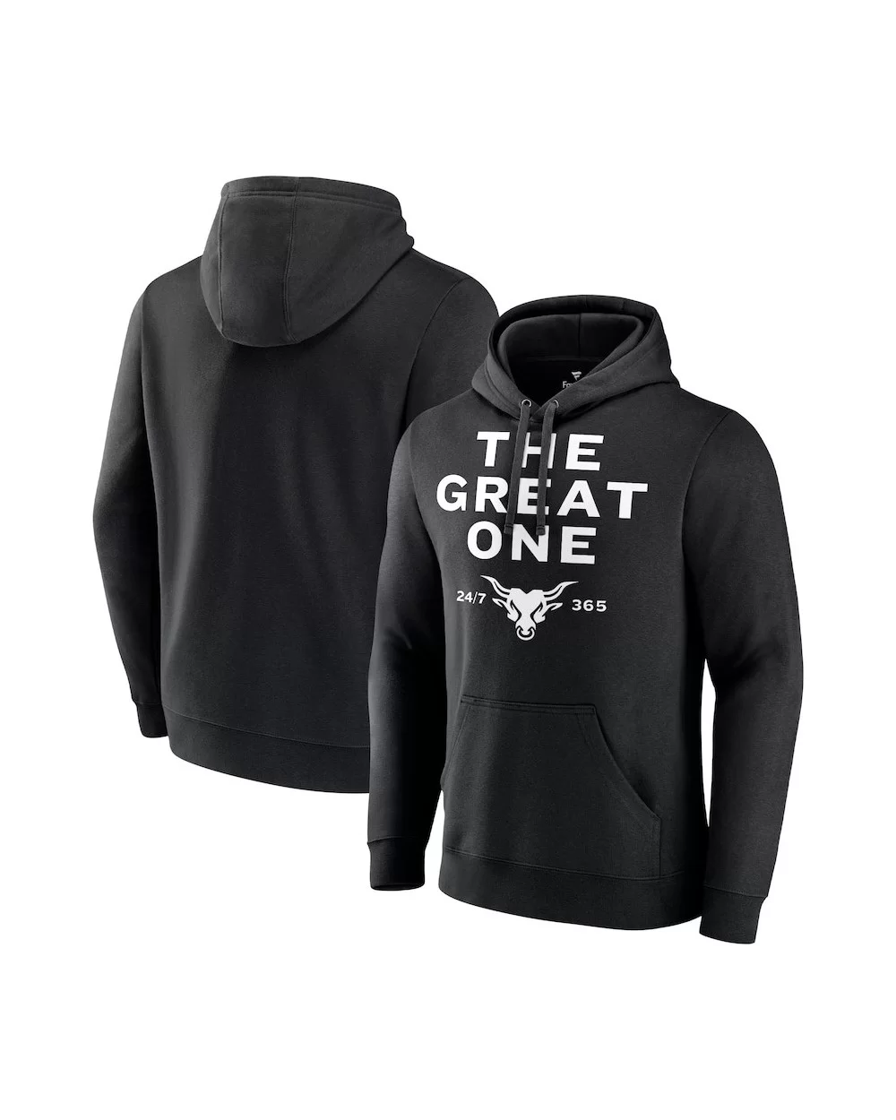 Men's Fanatics Branded Black The Rock The Great One Pullover Hoodie $14.80 Apparel