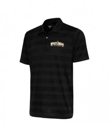 Men's Antigua Black WrestleMania 39 Compass Polo $16.80 Apparel