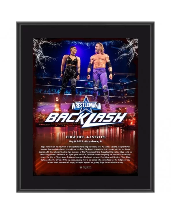 Edge 10.5" x 13" WrestleMania Backlash Sublimated Plaque $10.32 Home & Office