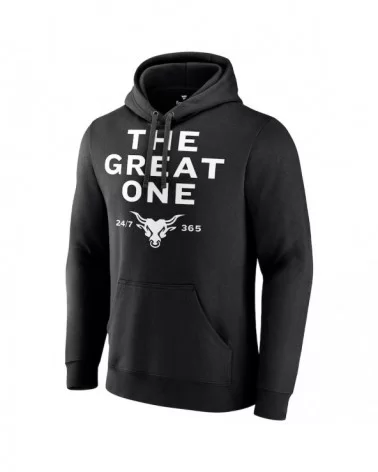 Men's Fanatics Branded Black The Rock The Great One Pullover Hoodie $14.80 Apparel