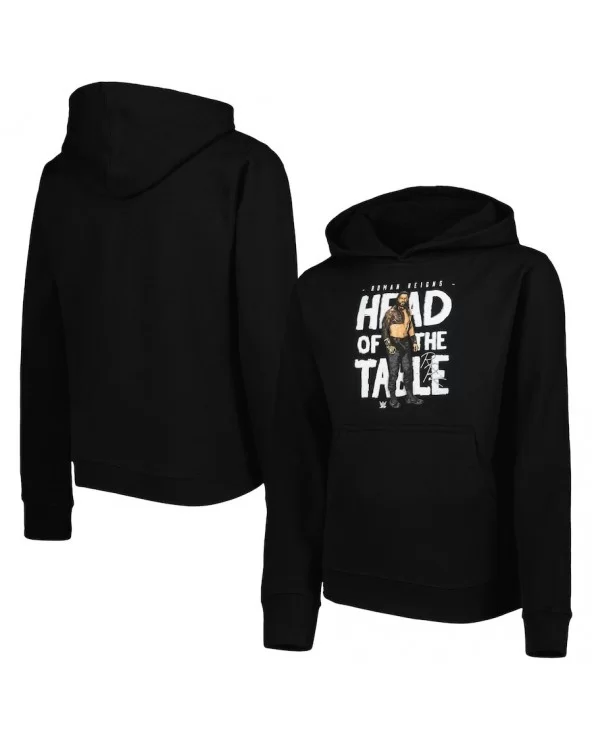 Youth Black Roman Reigns Pullover Hoodie $15.12 Apparel