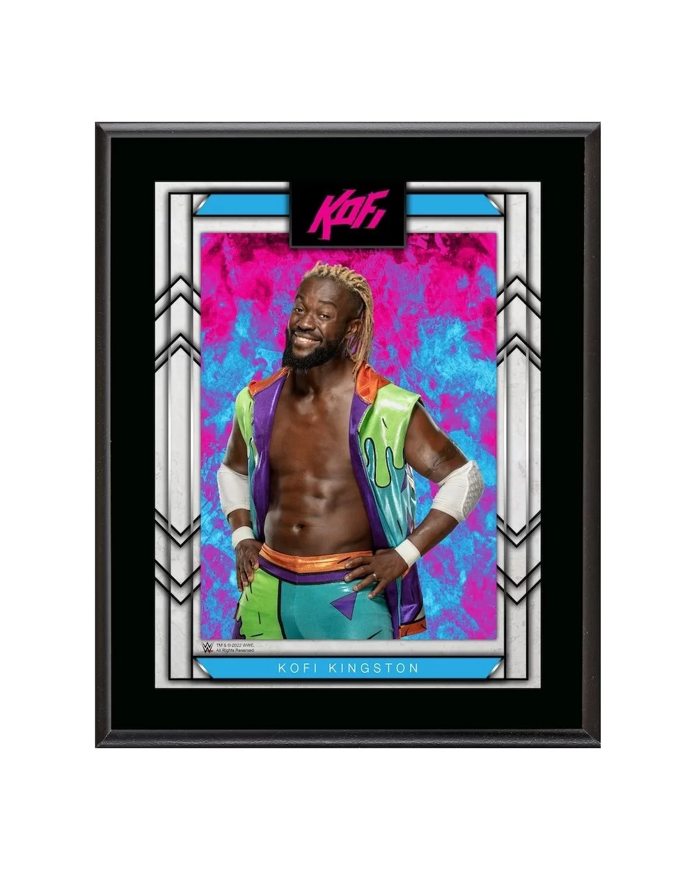 Kofi Kingston 10.5" x 13" Sublimated Plaque $10.32 Collectibles