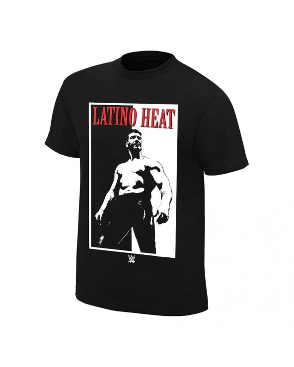 Men's Black Eddie Guerrero Retro Addicted To The Heat T-Shirt $11.52 T-Shirts