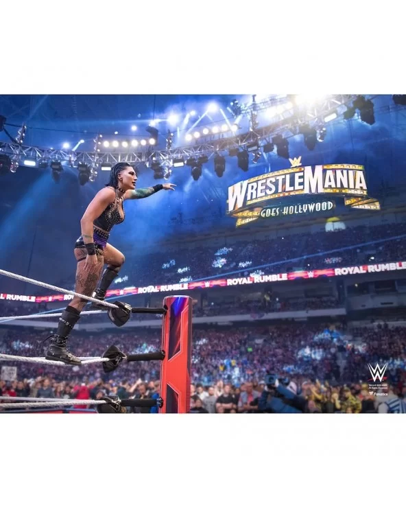 Rhea Ripley Unsigned WWE 2023 Royal Rumble Celebration Photograph $3.04 Home & Office