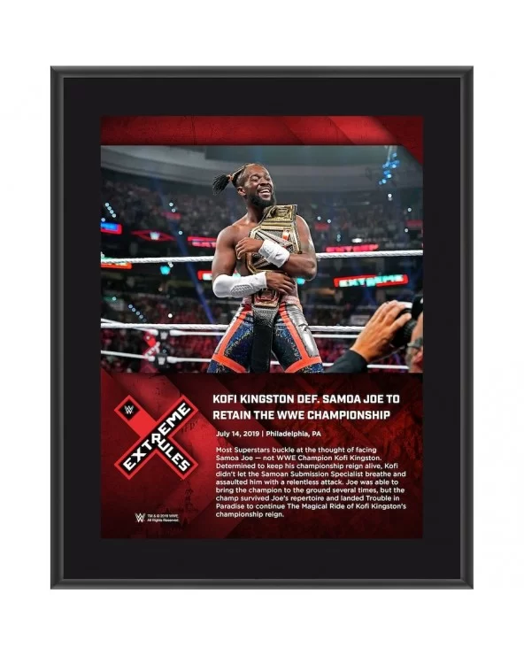 Kofi Kingston WWE Framed 10.5" x 13" 2019 Extreme Rules Collage $11.76 Home & Office