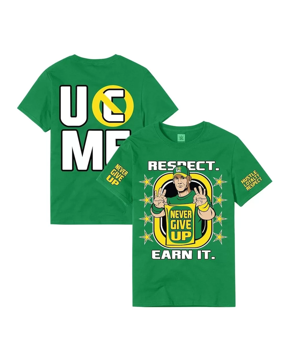 Men's Kelly Green John Cena Earn The Day T-Shirt $12.00 T-Shirts