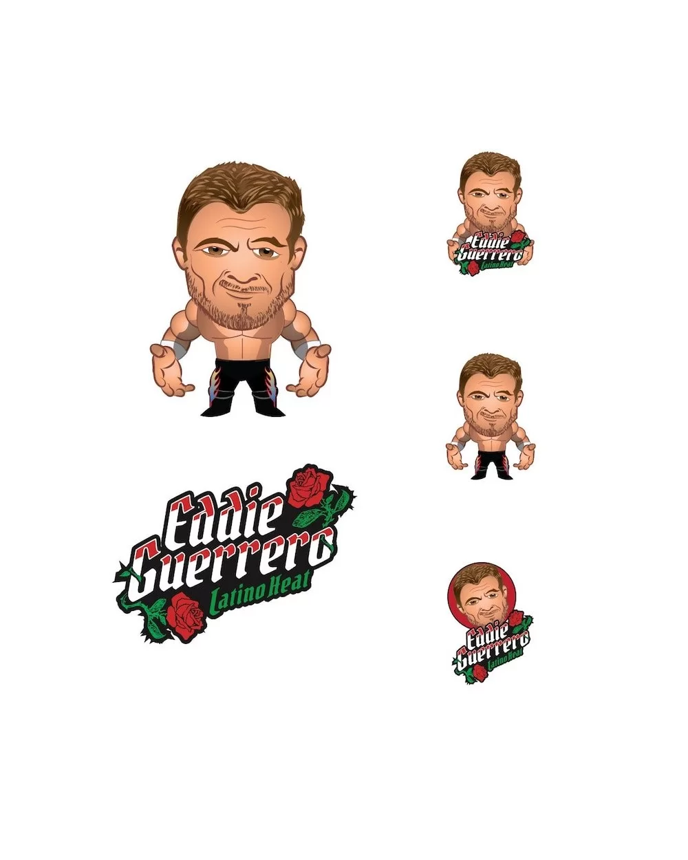 Fathead Eddie Guerrero Five-Piece Removable Mini Decal Set $7.20 Home & Office