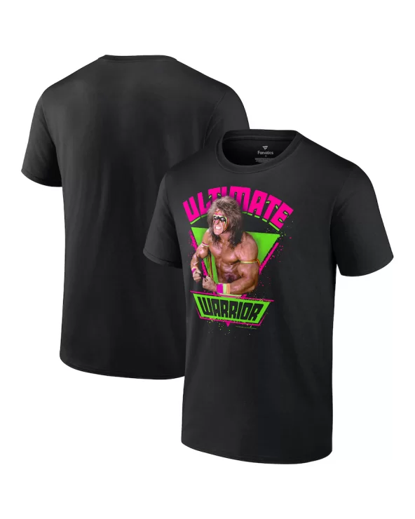 Men's Fanatics Branded Black The Ultimate Warrior Legends Graphic T-Shirt $8.88 T-Shirts