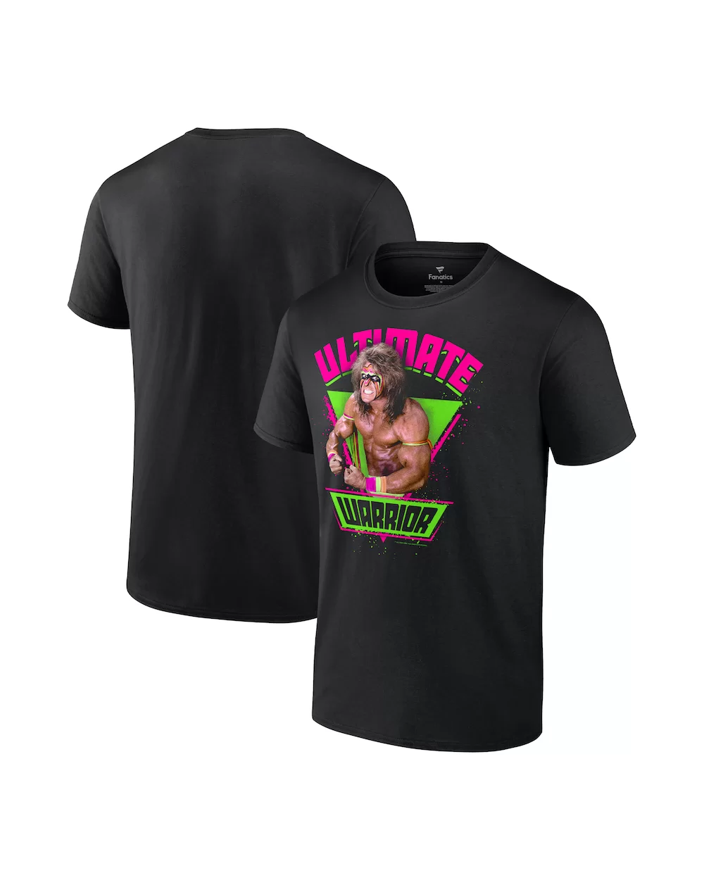 Men's Fanatics Branded Black The Ultimate Warrior Legends Graphic T-Shirt $8.88 T-Shirts