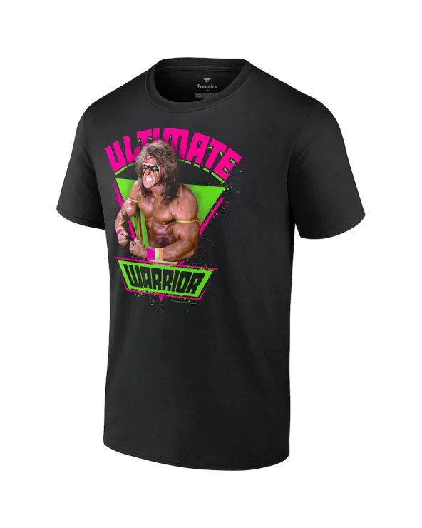 Men's Fanatics Branded Black The Ultimate Warrior Legends Graphic T-Shirt $8.88 T-Shirts