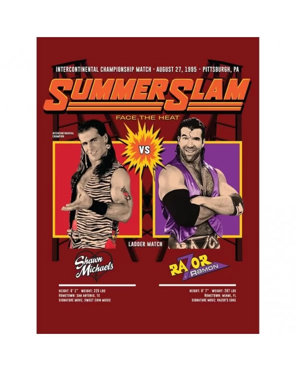 Fathead Shawn Michaels vs. Razor Ramon 1995 SummerSlam Removable Poster Decal $22.08 Home & Office