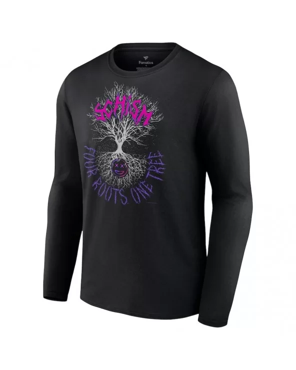 Men's Fanatics Branded Black Schism Four Roots One Tree Long Sleeve T-Shirt $11.48 T-Shirts