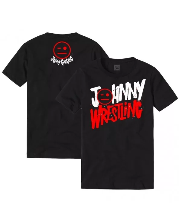Men's Black Johnny Gargano Johnny Wrestling T-Shirt $8.64 T-Shirts