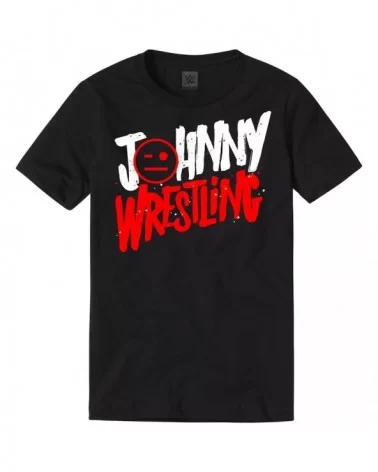 Men's Black Johnny Gargano Johnny Wrestling T-Shirt $8.64 T-Shirts