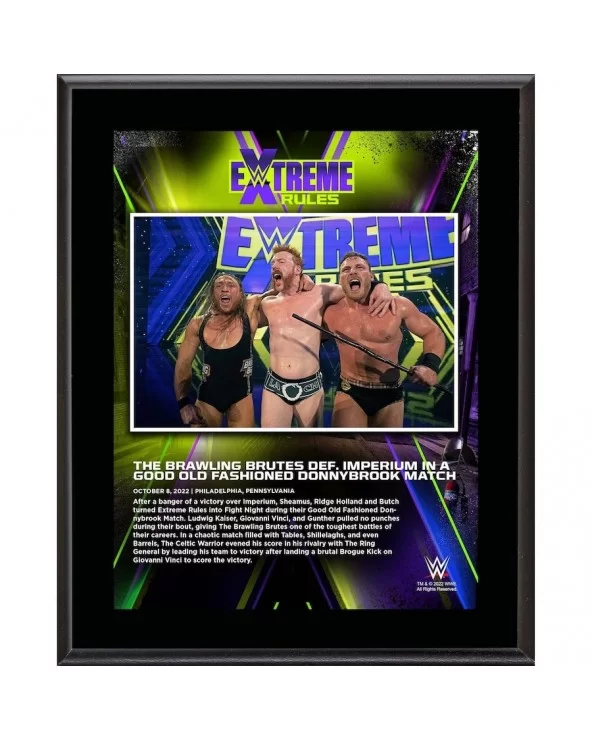 The Brawling Brutes 10.5" x 13" 2022 Extreme Rules Sublimated Plaque $10.80 Collectibles