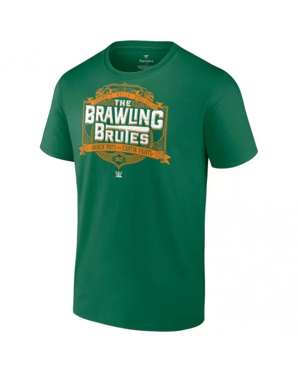 Men's Fanatics Branded Green The Brawling Brutes Drinkin' Pints T-Shirt $9.36 T-Shirts