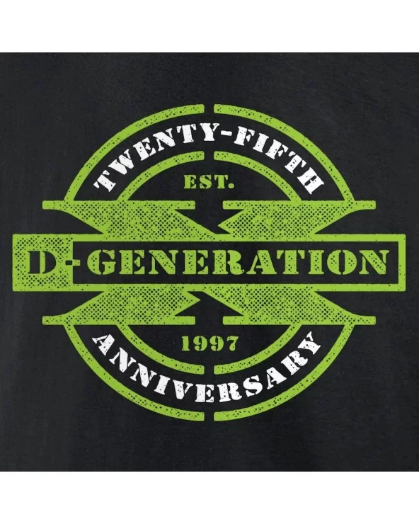 Men's Fanatics Branded Black D-Generation X 25 Years Logo Long Sleeve T-Shirt $11.48 T-Shirts